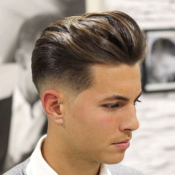 Long Hair Brushed Back Men’s Hairstyle 2019