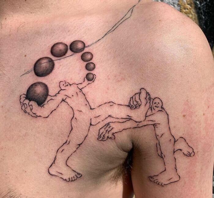 The Latest Trendy Collarbone Tattoos for Men 2024 12 Funky Guys Tattoo