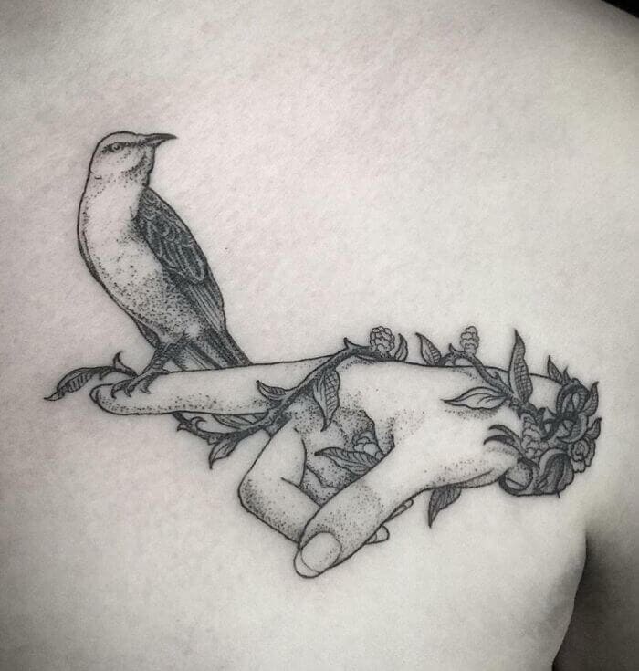 The Latest Trendy Collarbone Tattoos for Men 2024 14 Birdie On Finger Tattoo Close To The Collarbone
