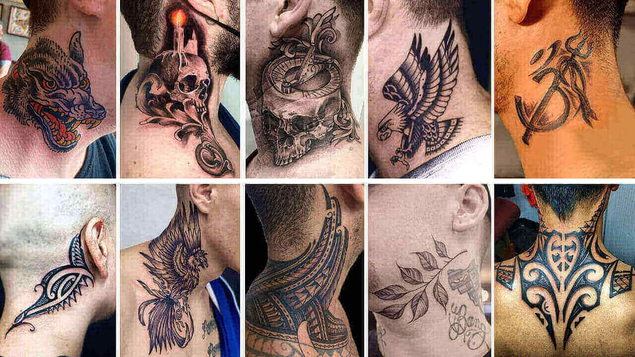 Back Neck Tattoos For Men 2022-Side Neck Tattoos For Men 2022