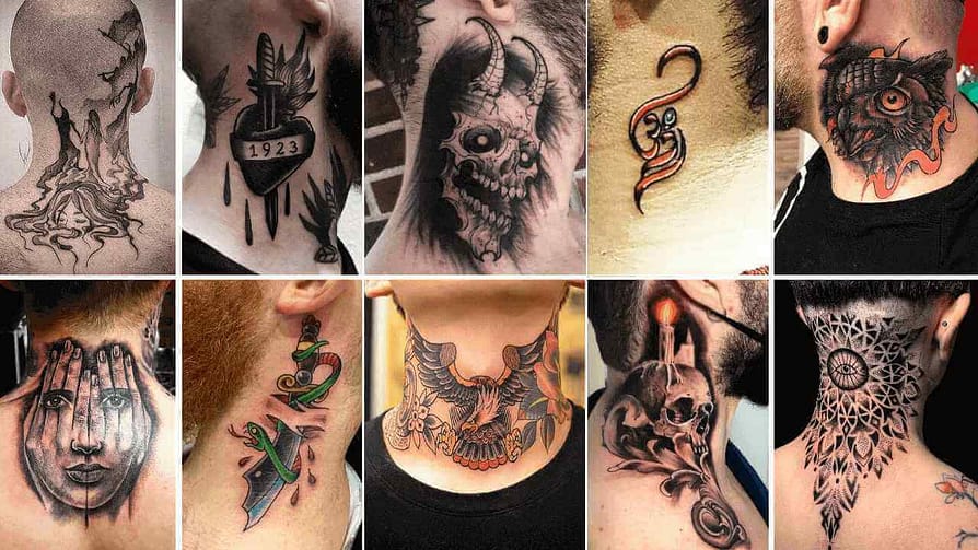 Best Neck Tattoo Designs For Men 2023
