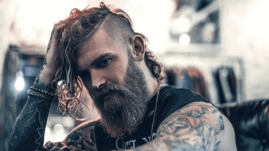 real viking hairstyle for man