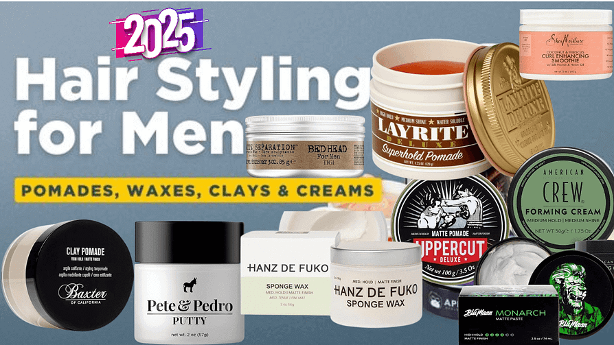 Top 10 Hair Styling Products for Men 2025