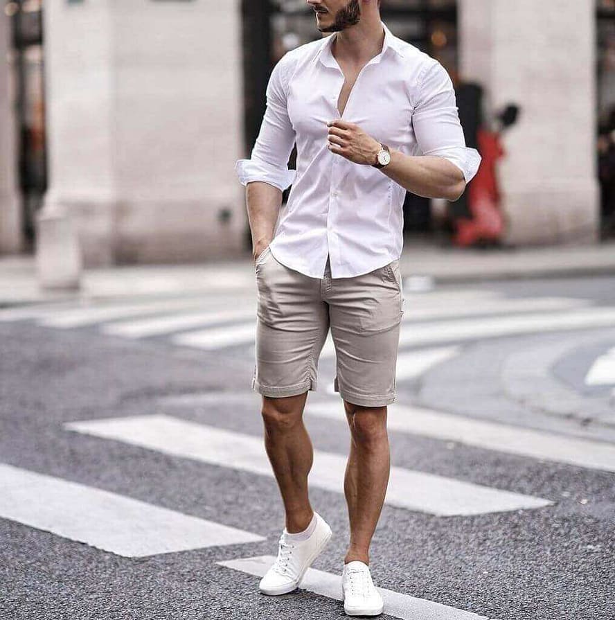 The Ultimate Men’s Summer Outfits Guide for 2023 9 shorts and full sleeve shirts